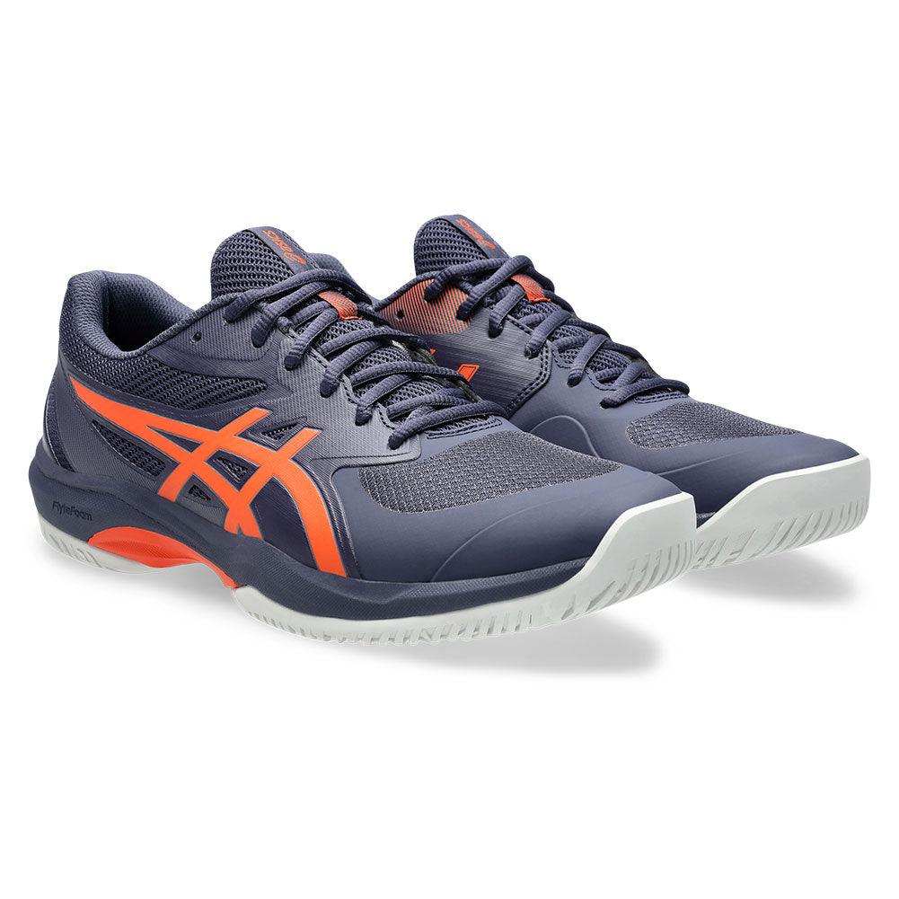 Men`s Game FF Tennis Shoes Indigo Fog and Nova Orange ASICS