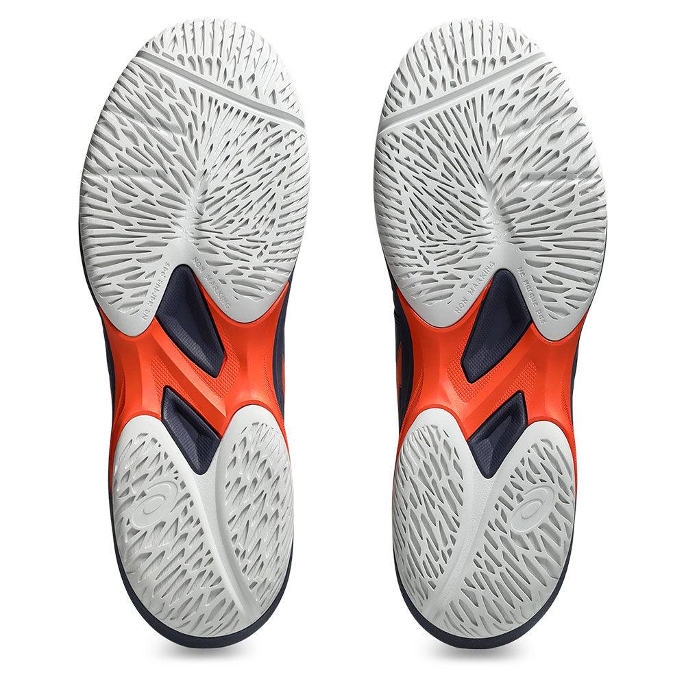 Men`s Game FF Tennis Shoes Indigo Fog and Nova Orange ASICS