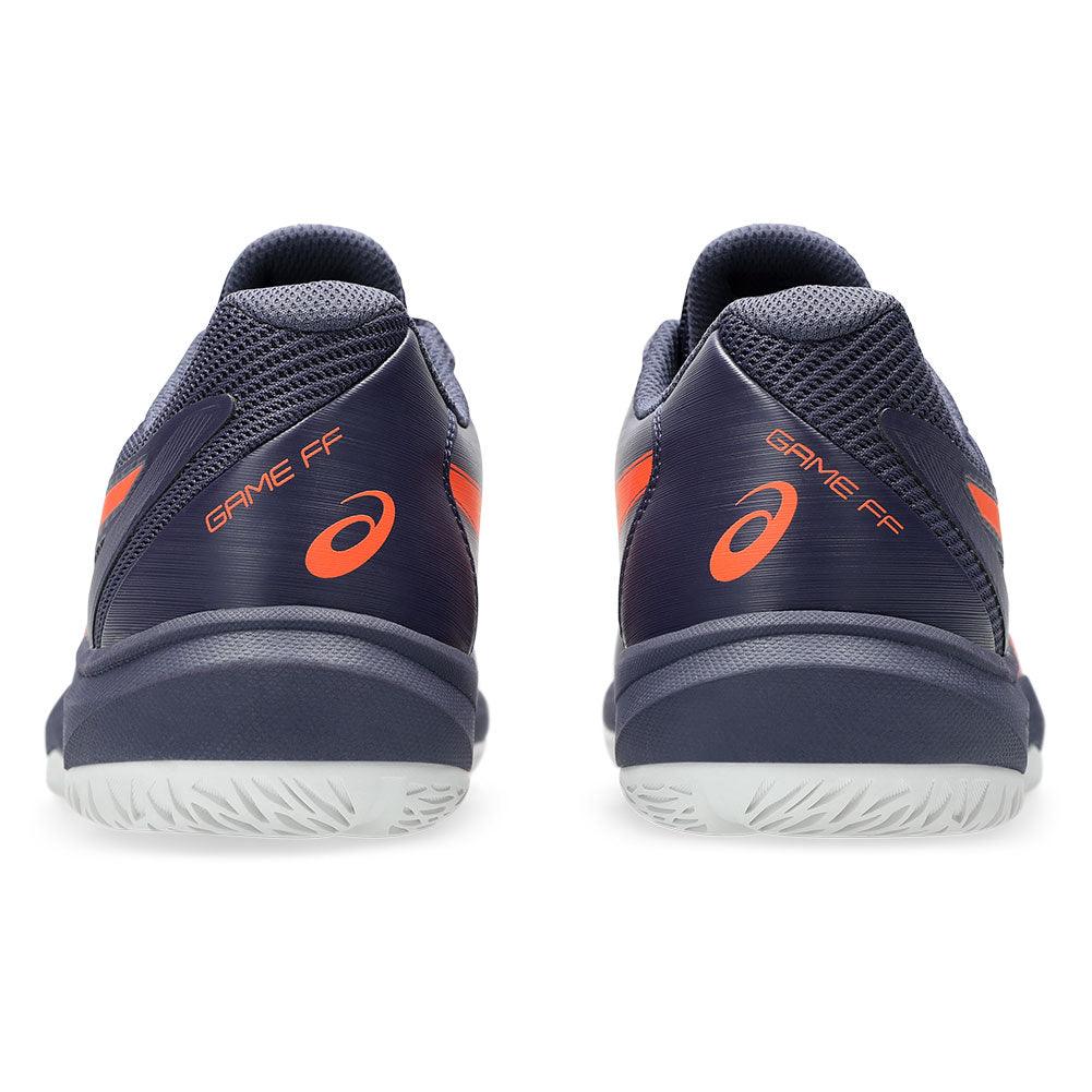 Men`s Game FF Tennis Shoes Indigo Fog and Nova Orange ASICS