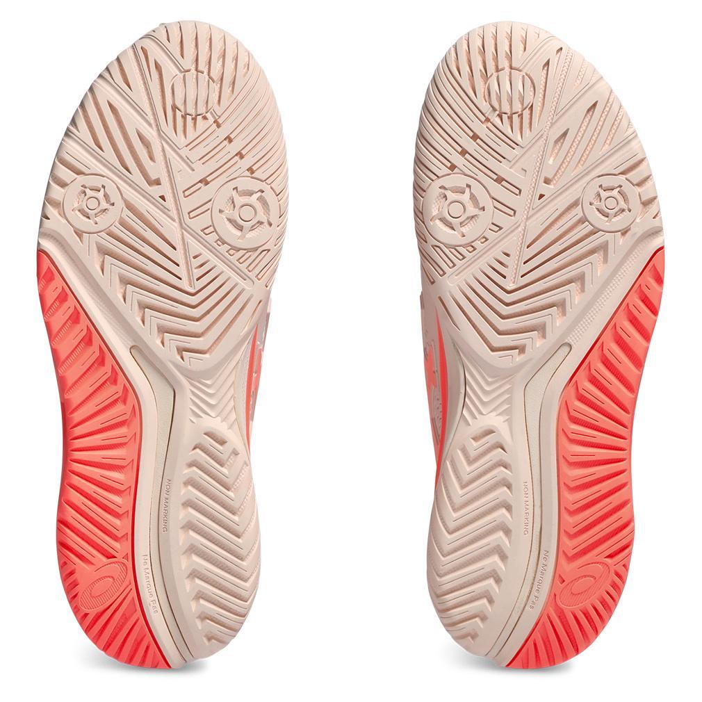 Women's Gel-Resolution 9 Tennis Shoes Pearl Pink and Sun Coral Womens Shoes ASICS