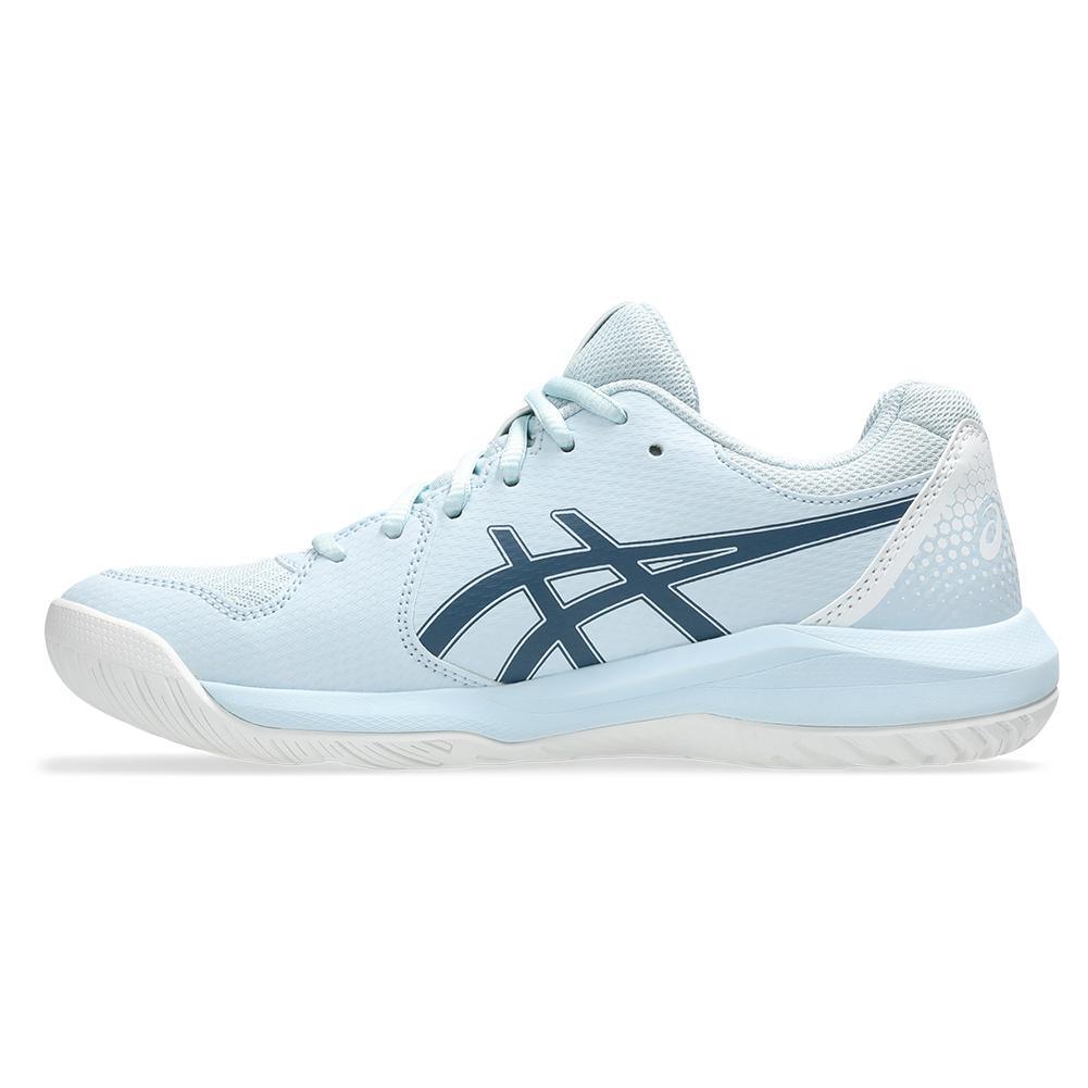 Womens Gel-Dedicate 8 Pickleball Shoes Cool Grey and Vintage Indigo Womens Shoes ASICS