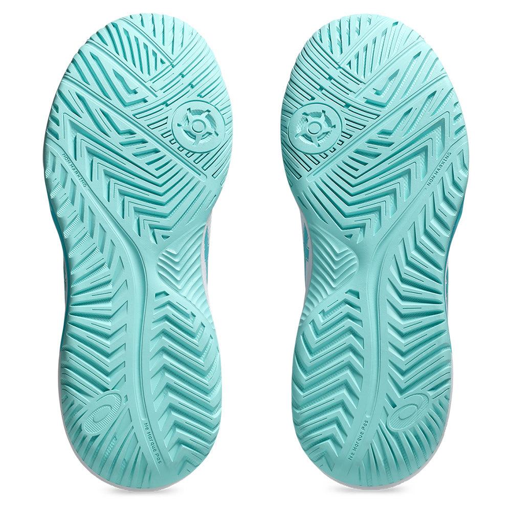 Women`s GEL-Dedicate 8 Pickleball Shoes White and Energy Aqua ASICS