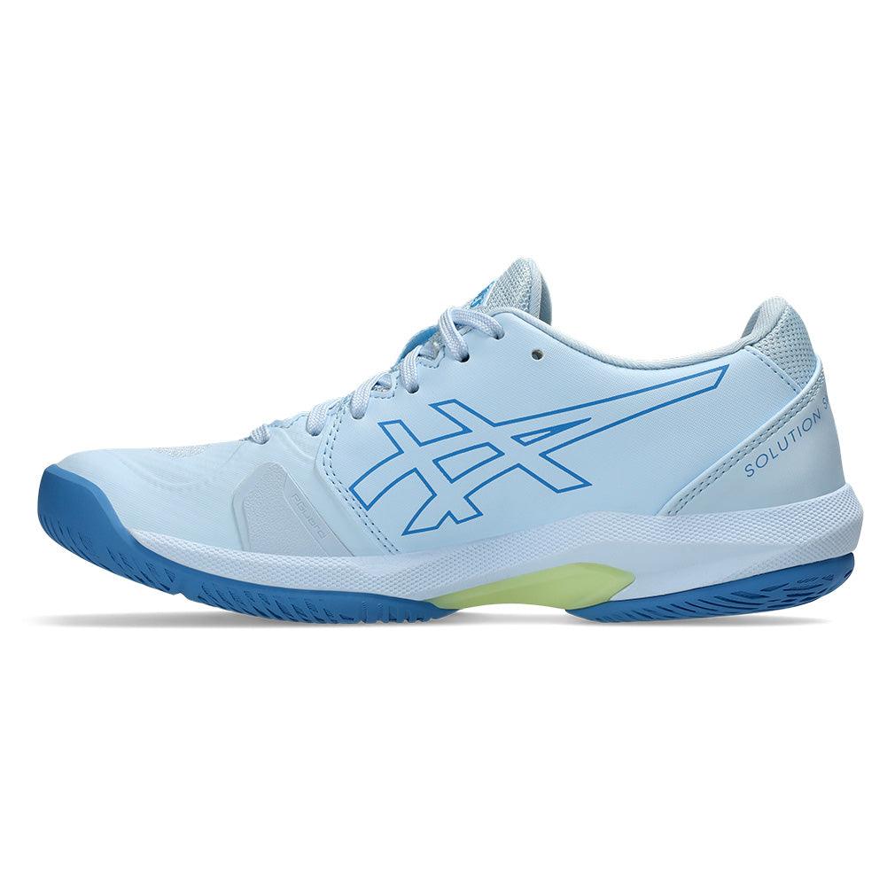 Women`s Solution Swift FF 2 Tennis Shoes Light Blue and Huddle Yellow ASICS