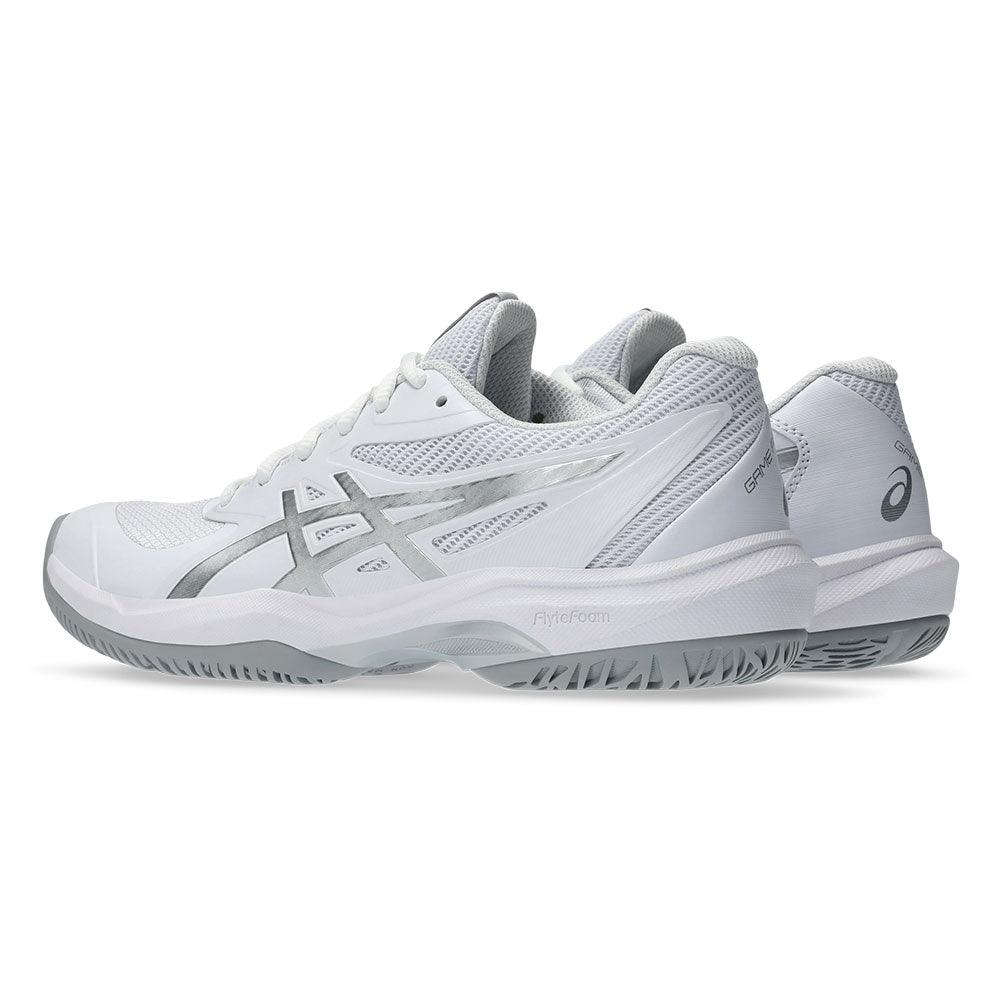 Women`s Game FF Tennis Shoes White and Pure Silver ASICS