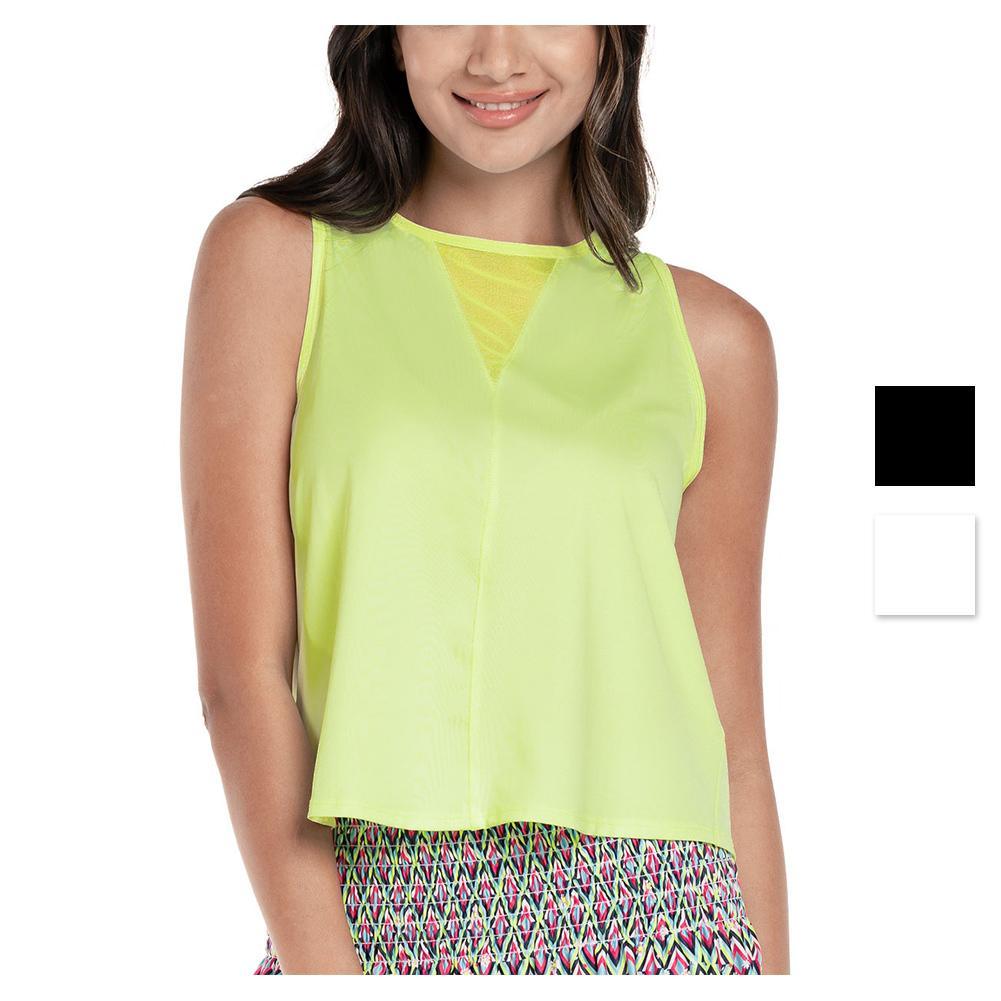 Women's Pleats Please Tennis Tank Womens Apparel LUCKY IN LOVE