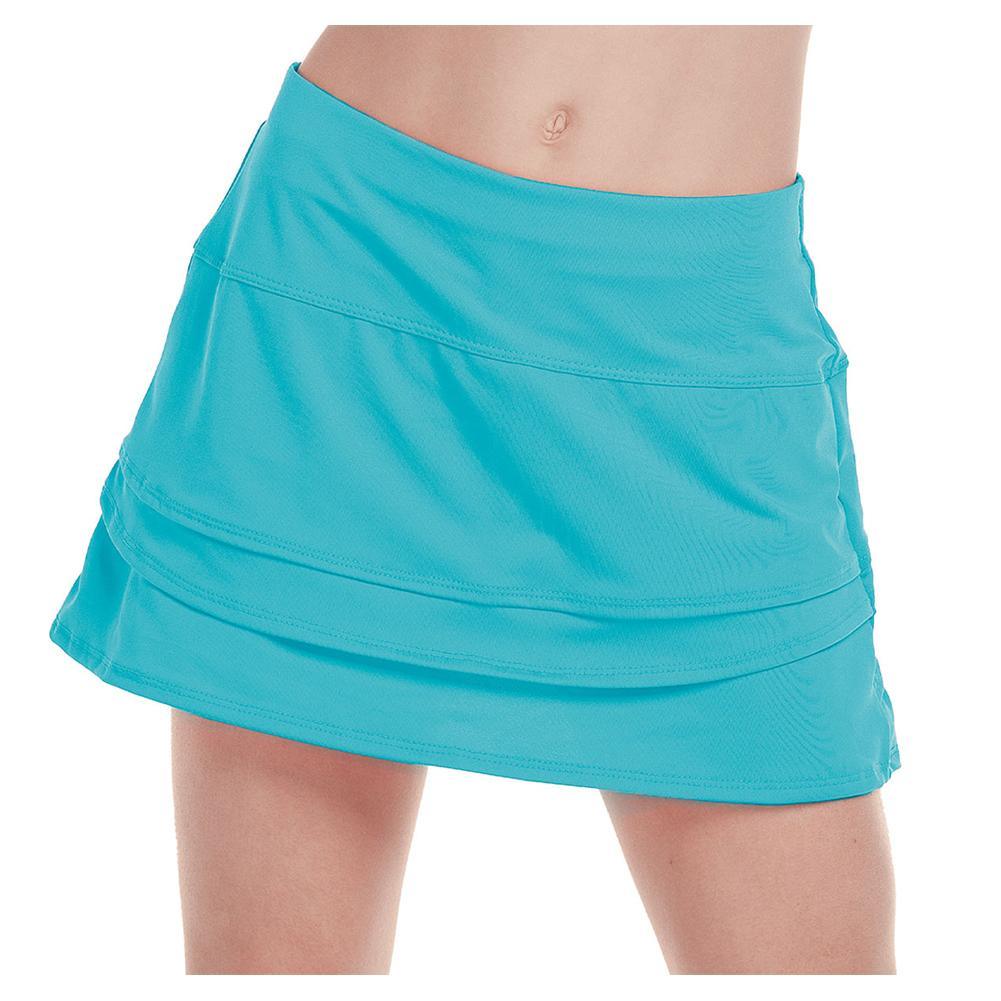 Girls` So Much Fun Tennis Skort with Back Pocket Girls Apparel LUCKY IN LOVE Navy XS