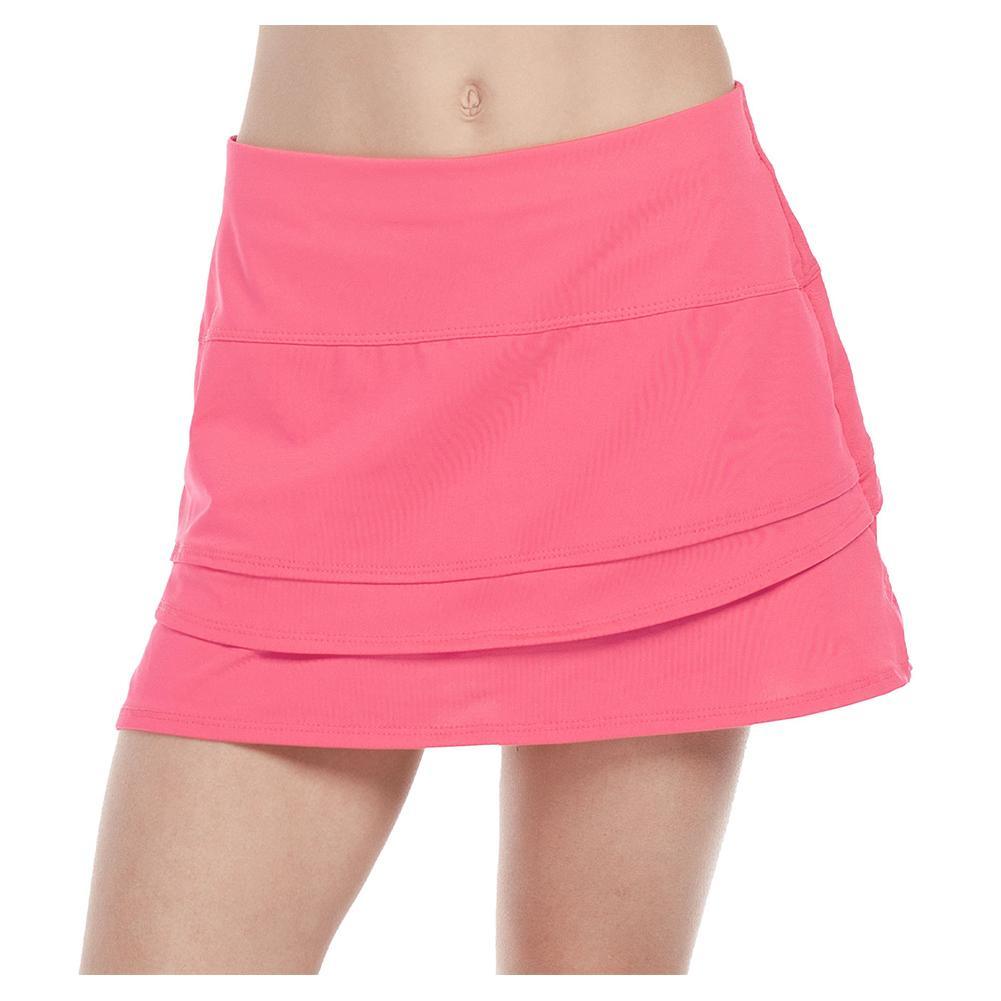 Girls` So Much Fun Tennis Skort with Back Pocket Girls Apparel LUCKY IN LOVE Pink XS
