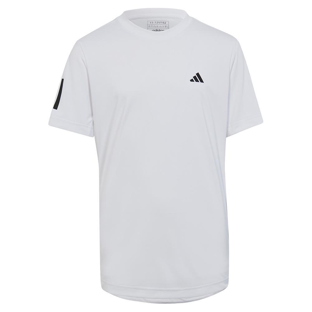 Boys' Club 3-Stripe Tennis T-Shirt White Flash Apparel Sale ADIDAS XS
