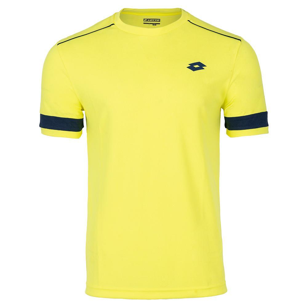 Men's Superrapida V Pickleball Top Pickleball Apparel LOTTO Yellow S