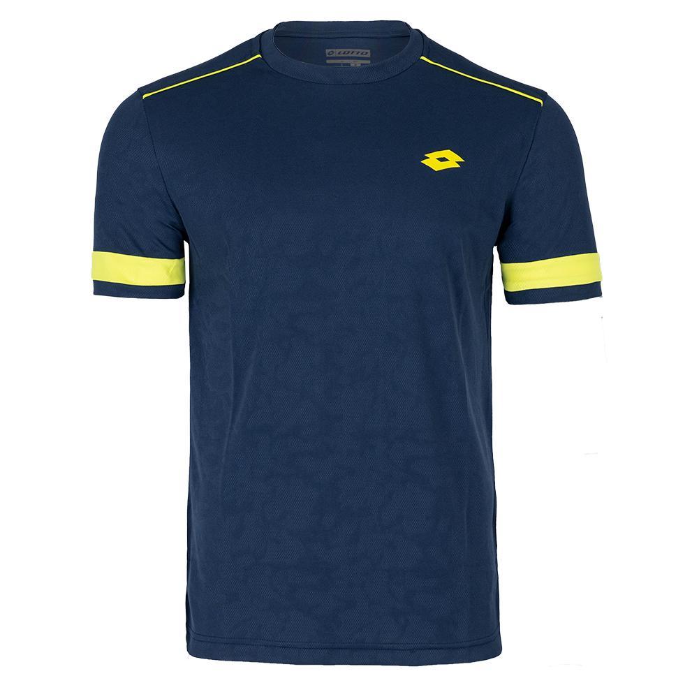 Men's Superrapida V Pickleball Top Pickleball Apparel LOTTO Blue S