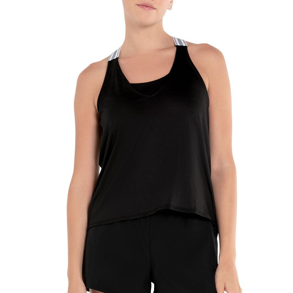 Women's Bralette Tennis Tank Womens Apparel K-SWISS Black XS