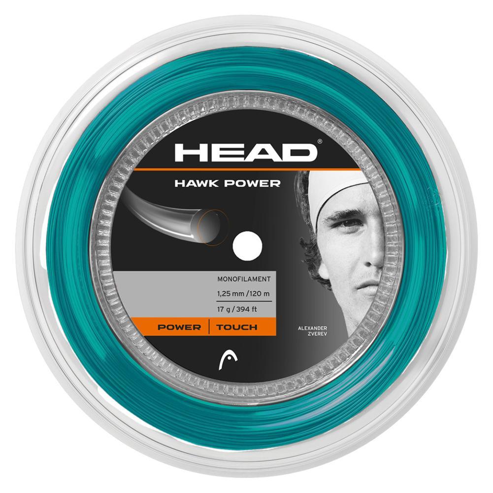 Hawk Power 17G Tennis String Reel Petrol Strings HEAD Green