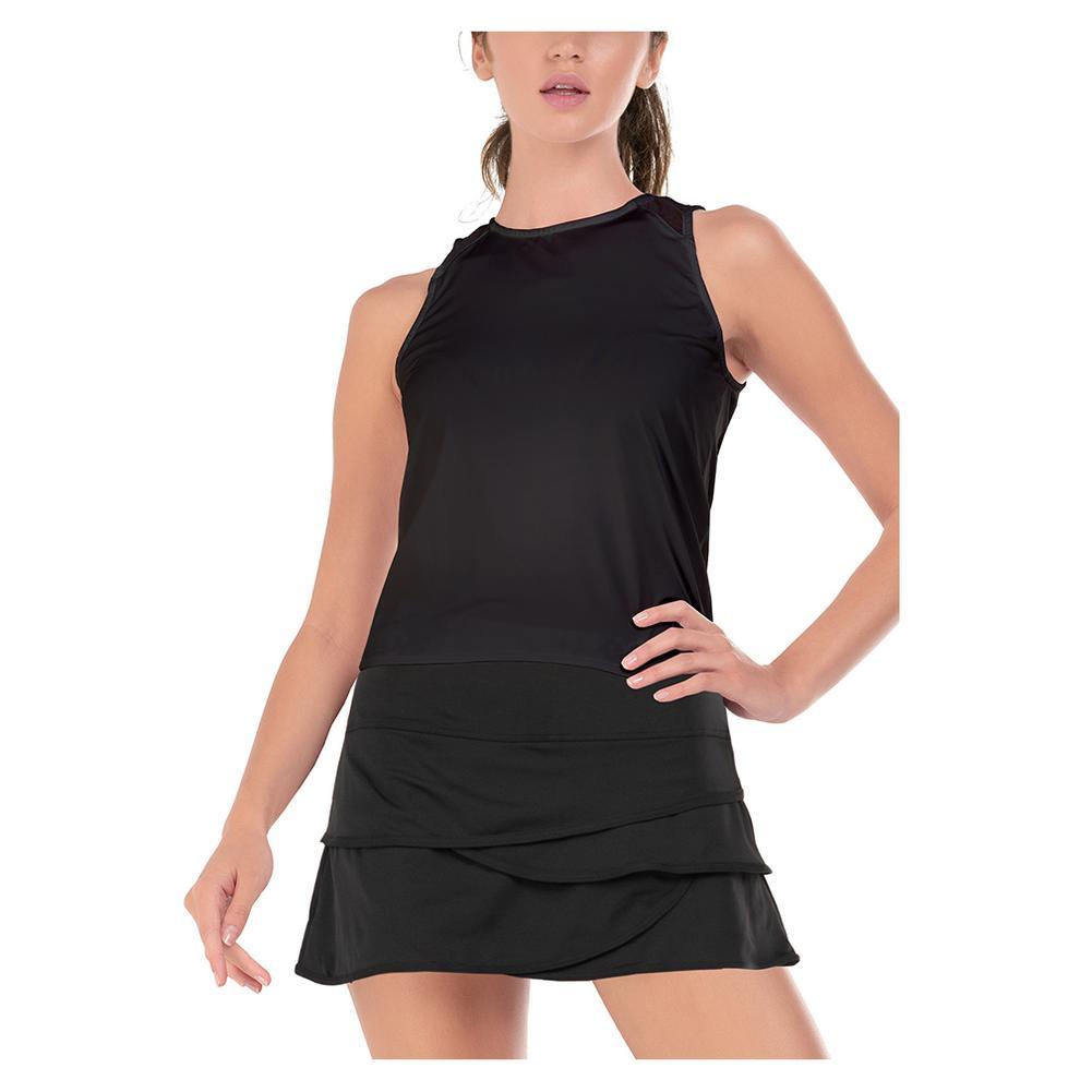 Women's LUV Freedom Crop Tennis Tank WOMENS APPAREL LUCKY IN LOVE 001_BLACK XS