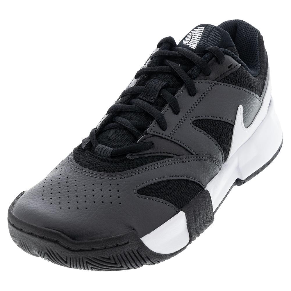 Women's Court Lite 4 Tennis Shoes Black and White Womens Shoes NIKE 5