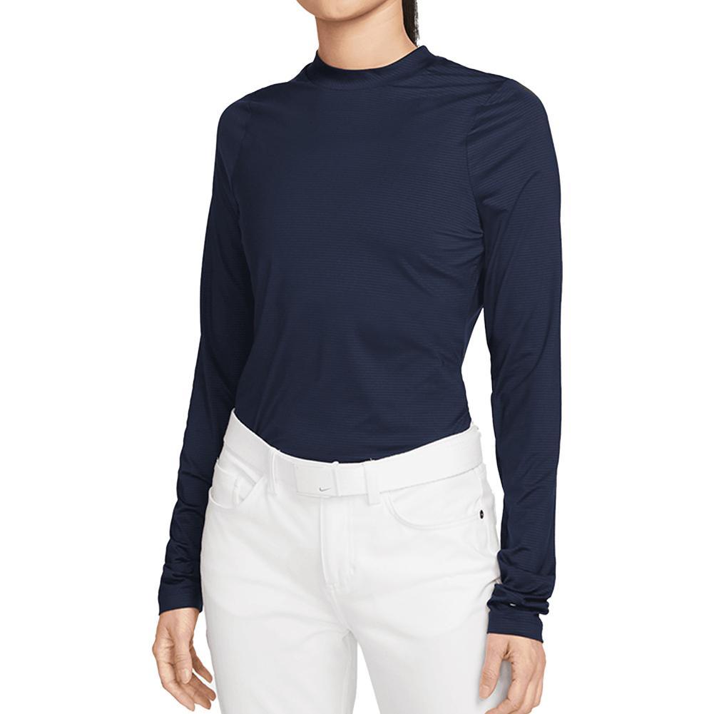 Women`s Dri-Fit Victory Long Sleeve Print Tennis Top WOMENS APPAREL NIKE Blue XS