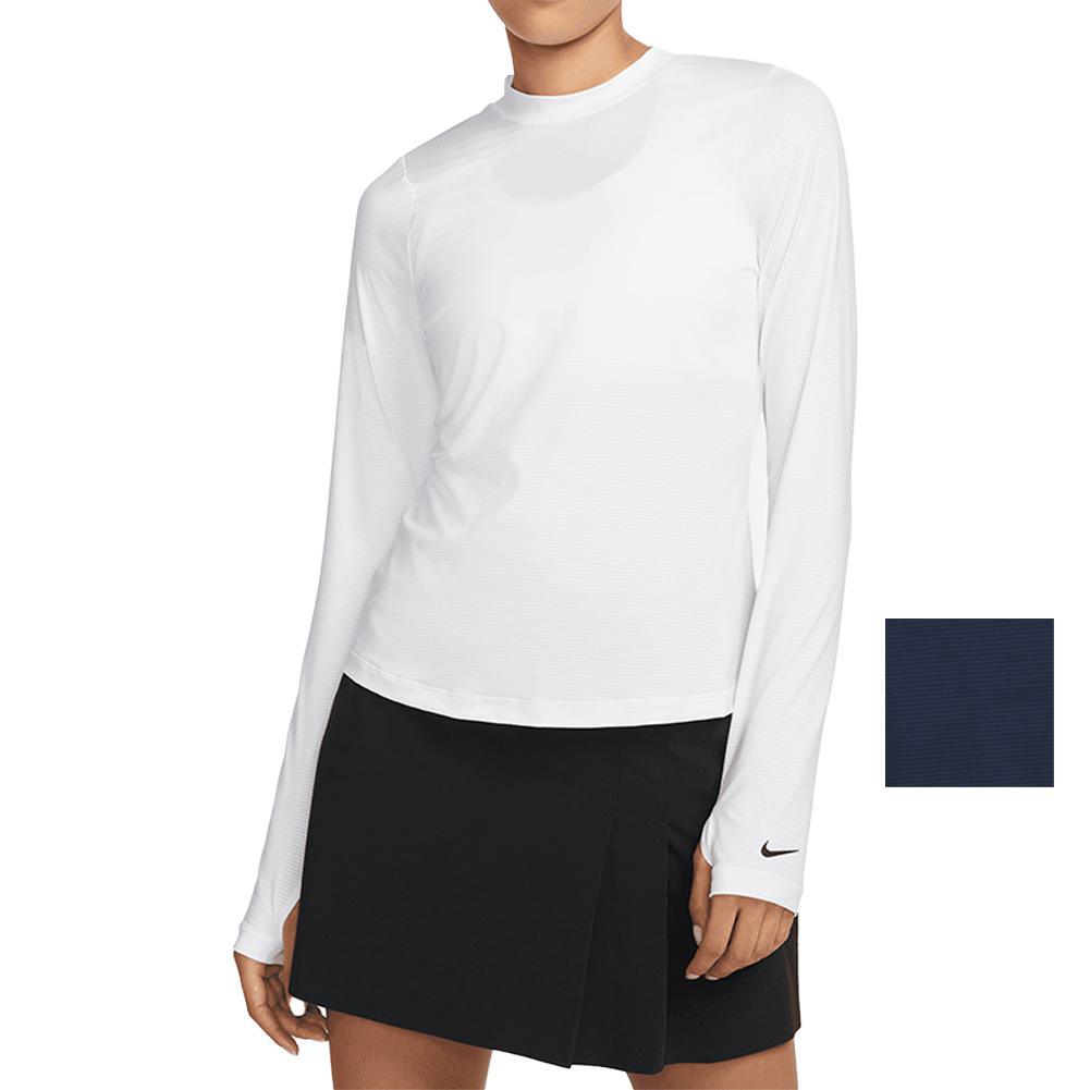 Women`s Dri-Fit Victory Long Sleeve Print Tennis Top WOMENS APPAREL NIKE