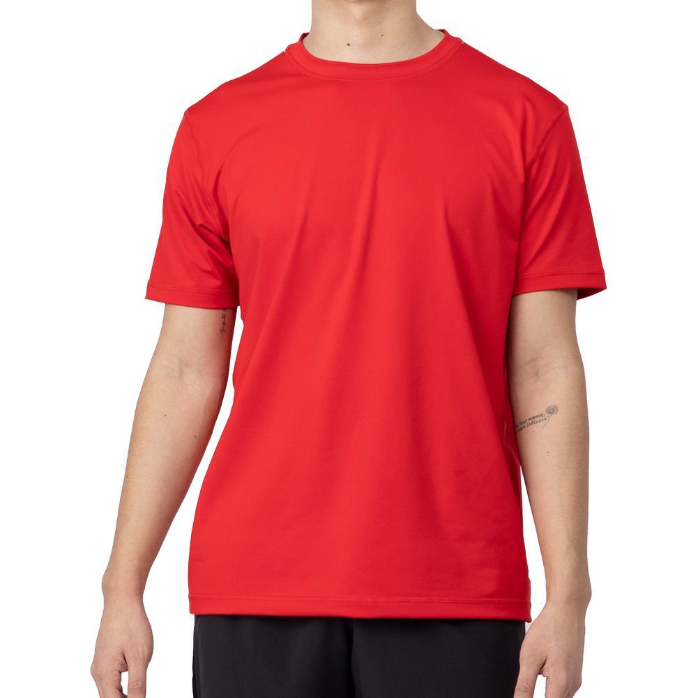 Men`s Short Sleeve Tennis Top MENS TEAM GEAR SOFIBELLA Red M