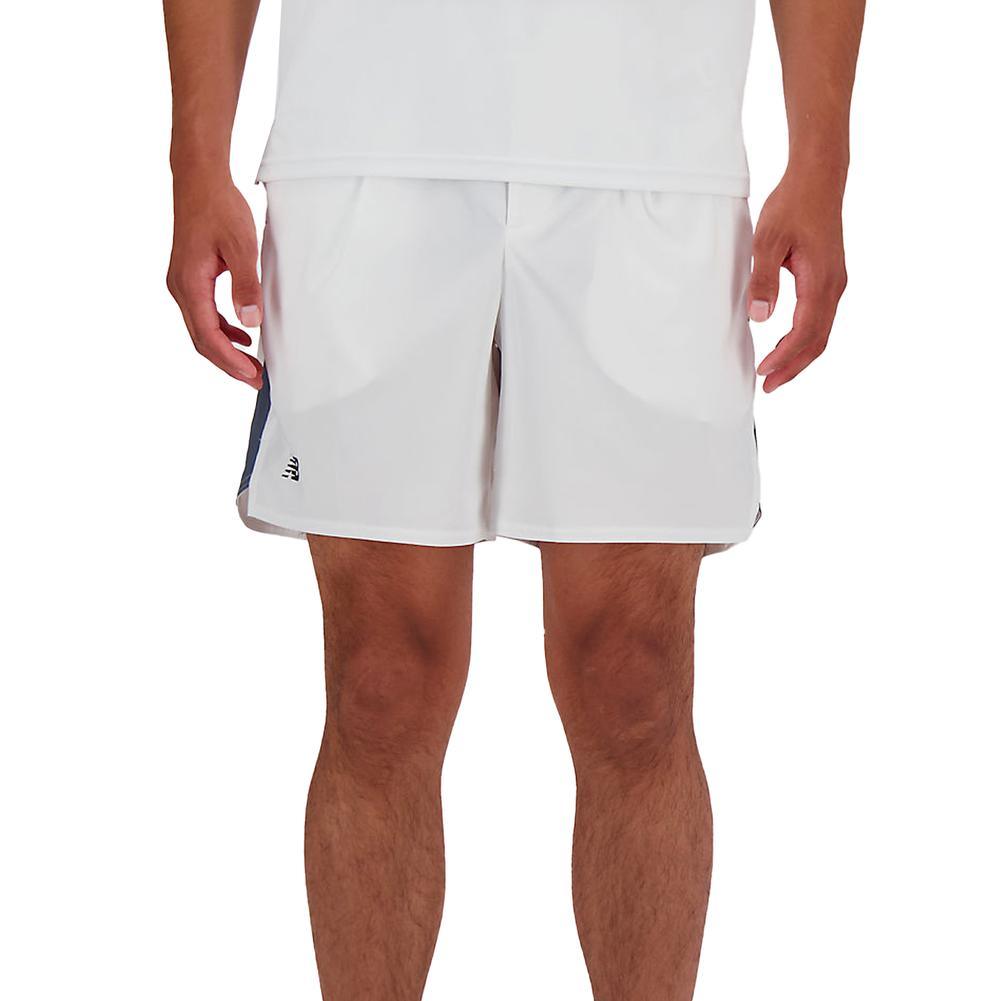 Men's Tournament Tennis Short White Tournament Gear NEW BALANCE S