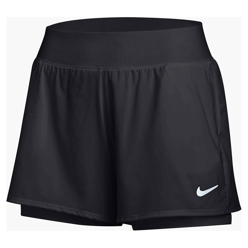 Women's Court Flex Short Womens Team Gear NIKE Black/Anthracite XS