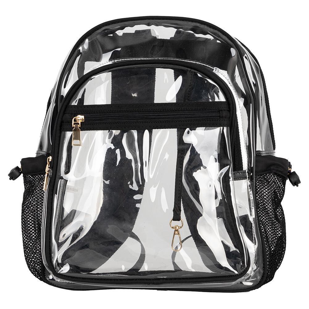 Clear Backpack Black Pickleball Bags And Backpacks MAYVAK Black