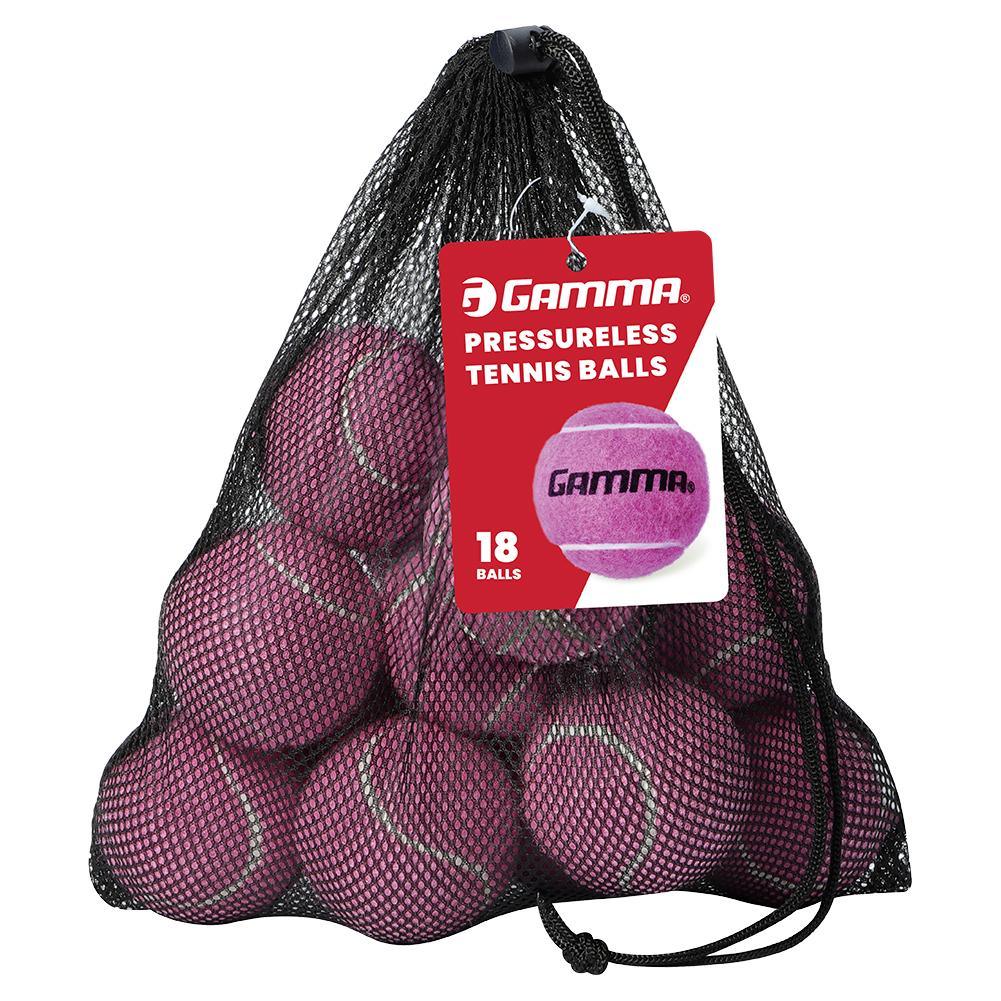 Pressureless Tennis Balls 18pk TENNIS BALLS GAMMA Pink