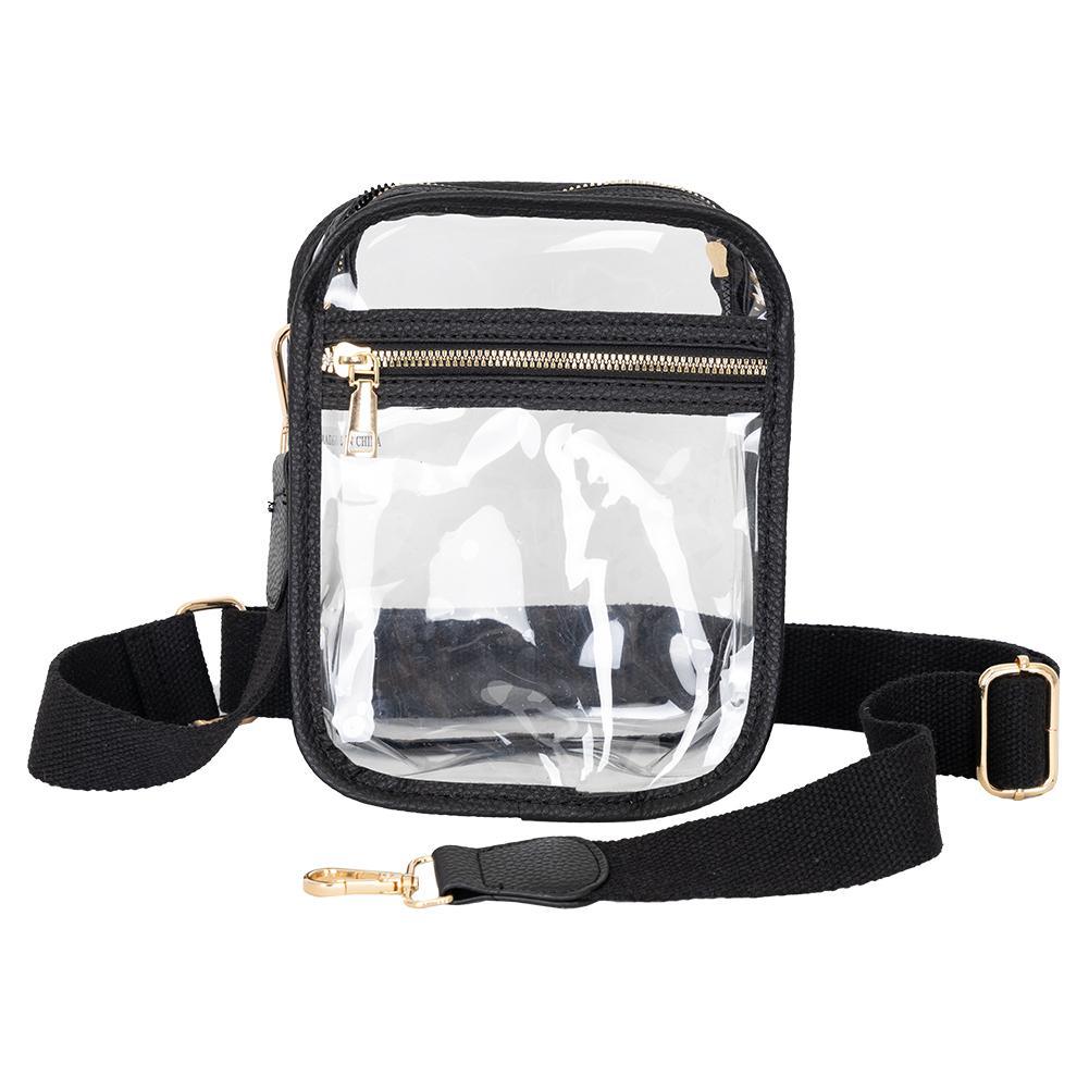 Clear Crossbody Bag Black Bags MAYVAK Black
