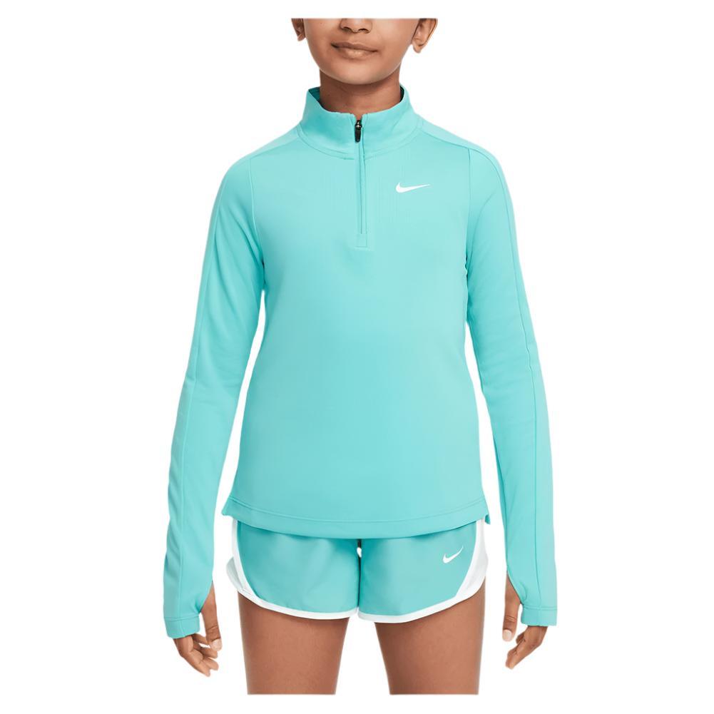 Girls Dri-Fit Long Sleeve Top Girls Apparel NIKE Green XS