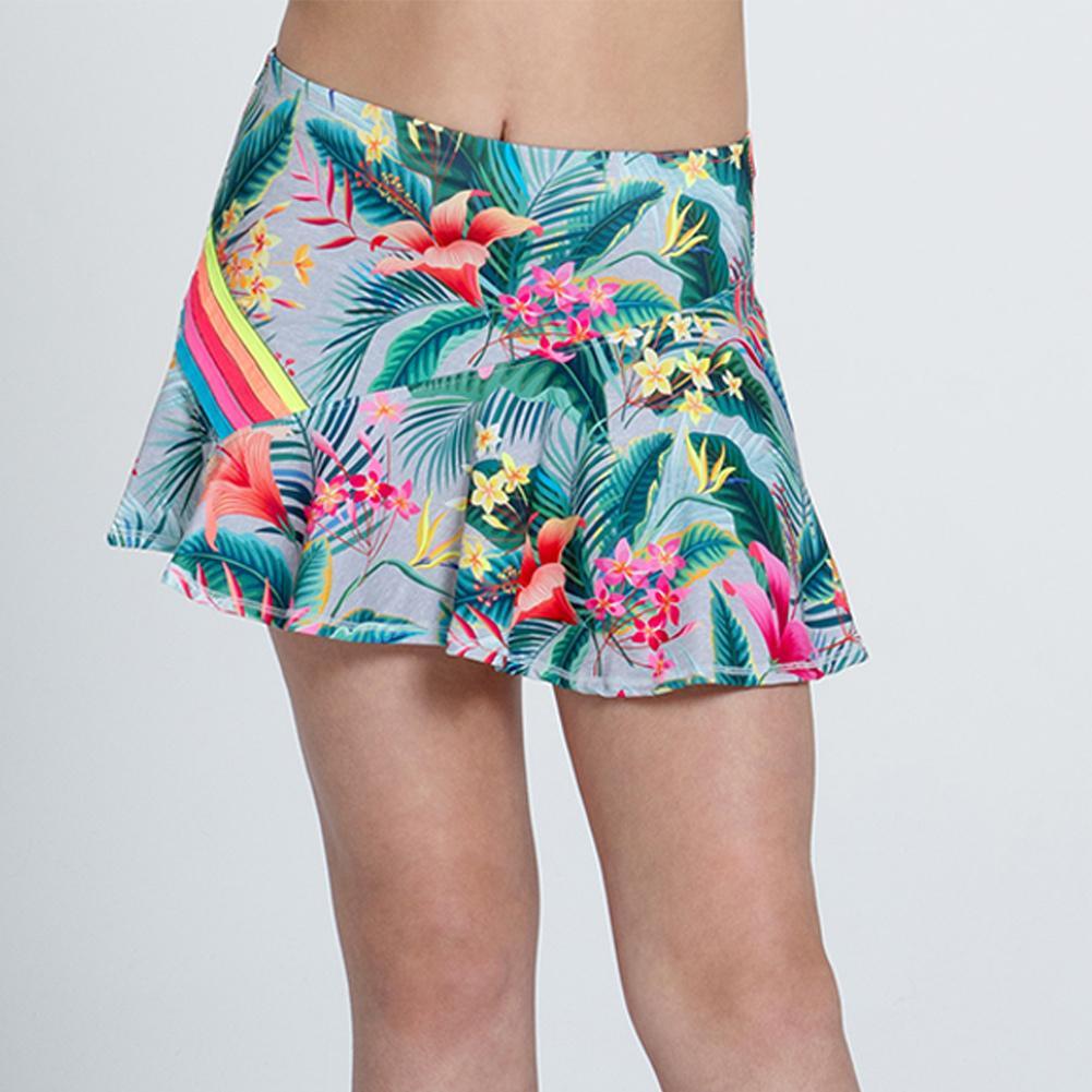 Girls' Tennis Skort Girls Apparel LUCKY IN LOVE Multicolored 2XS