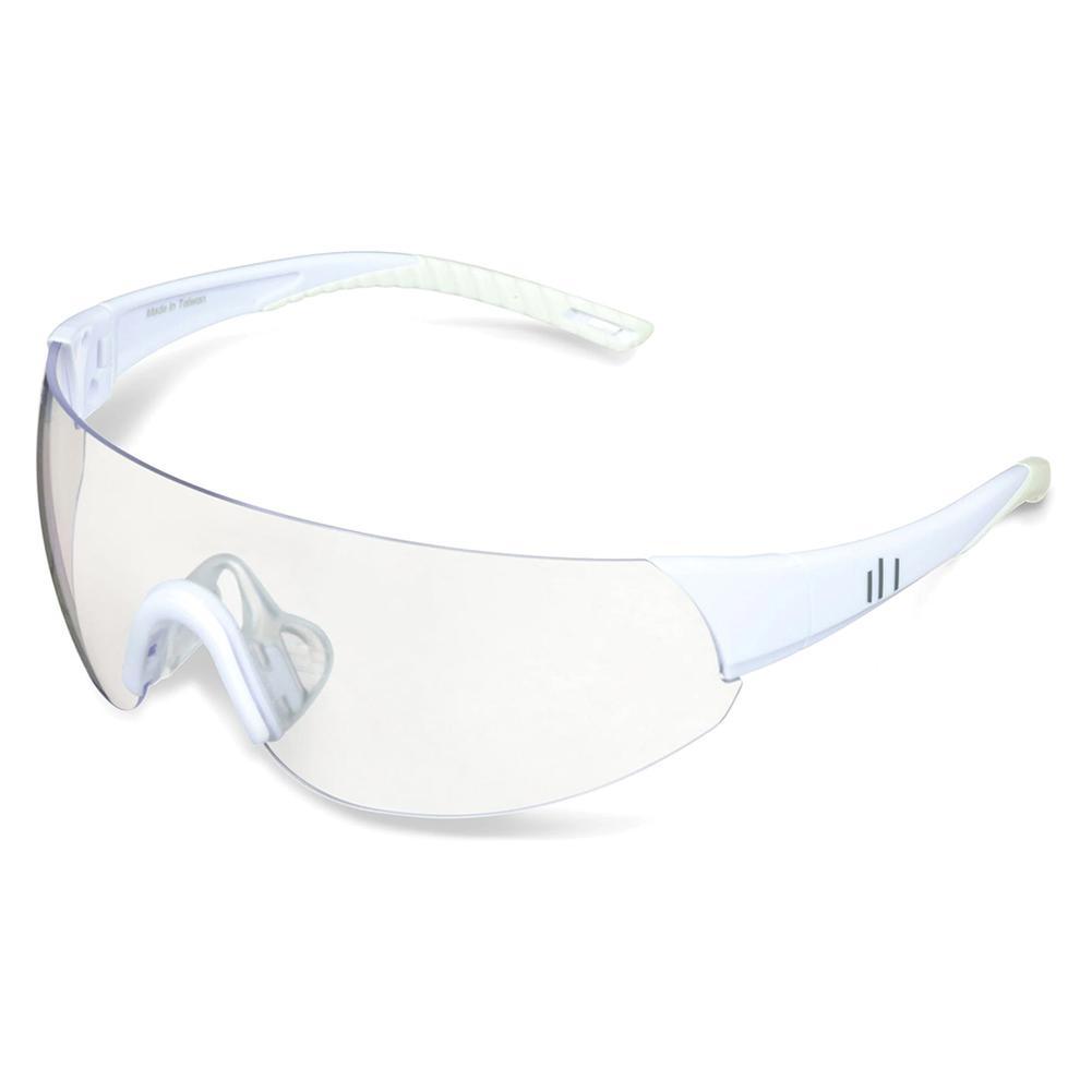 Shield Pickleball Eyewear White and Perfectly Clear SUNGLASSES PARALLEL White