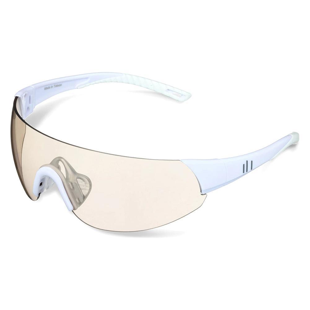 Shield Pickleball Eyewear White and Light Smoke SUNGLASSES PARALLEL Brown