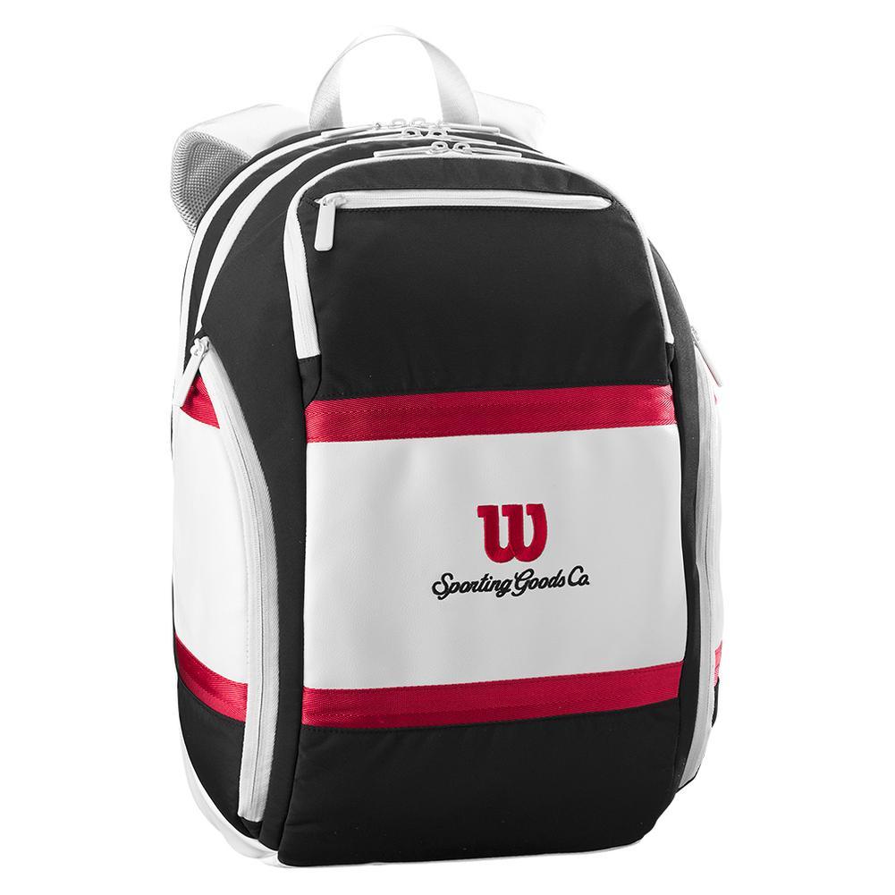 Courage Collection Tennis Backpack Black and White BAGS WILSON Black