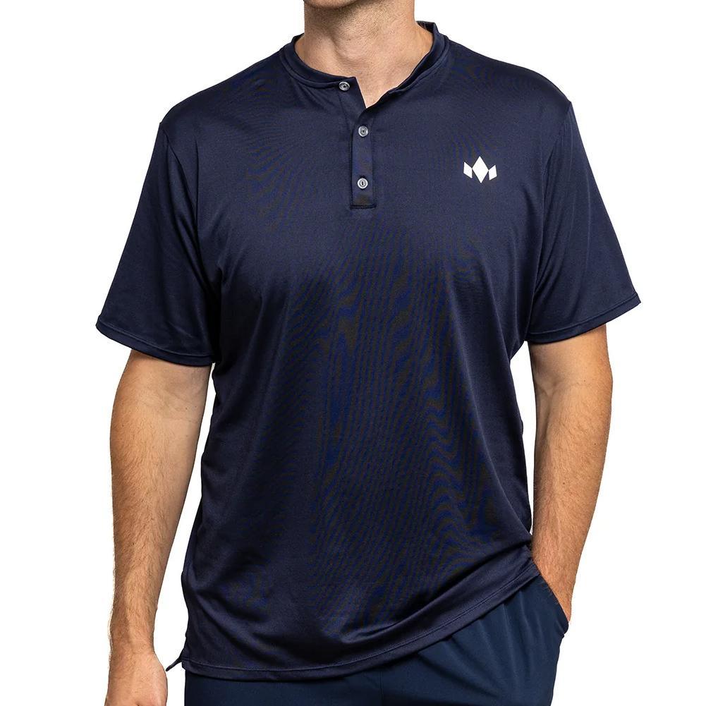 Men`s Essential Henley MENS TEAM GEAR DIADEM Blue XS