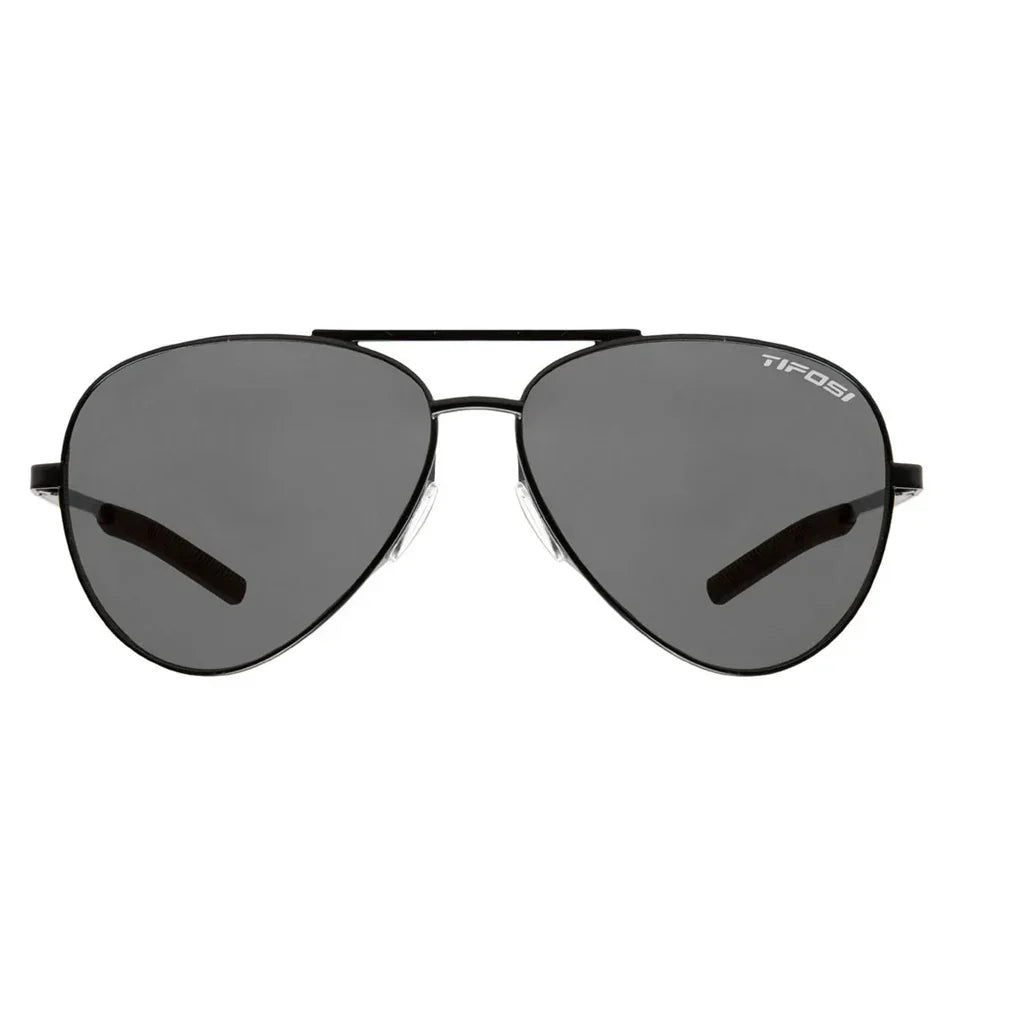 Shwae Sunglasses Satin Black and Smoke Lenses TIFOSI