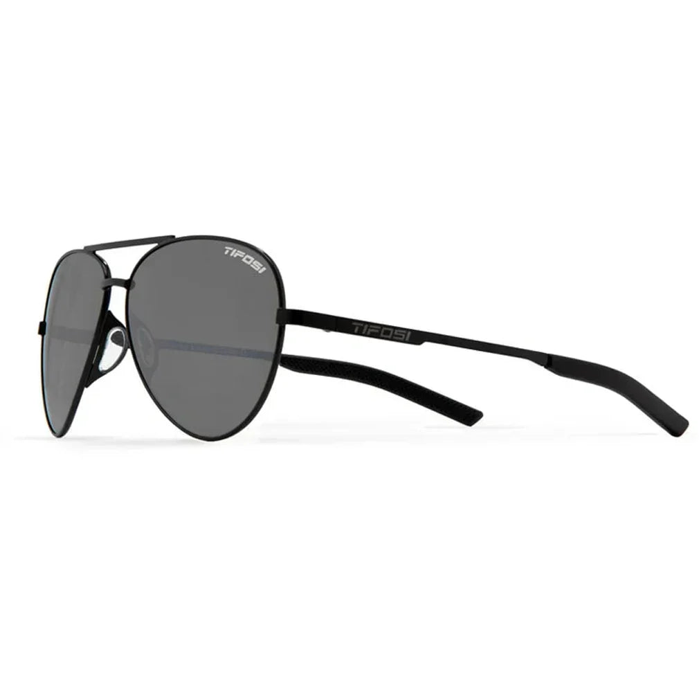 Shwae Sunglasses Satin Black and Smoke Lenses TIFOSI Default Title