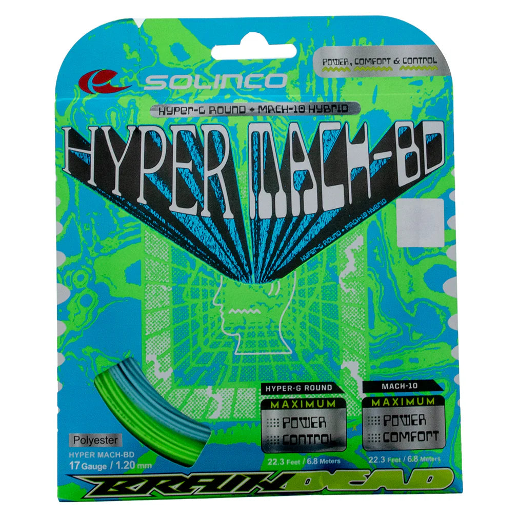 Hyper Mach-BD 17g Hybrid Tennis String Set SOLINCO Default Title