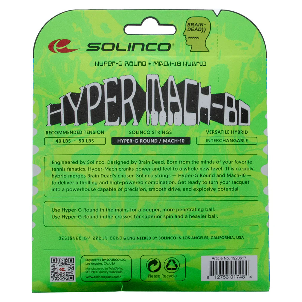 Hyper Mach-BD 17g Hybrid Tennis String Set SOLINCO