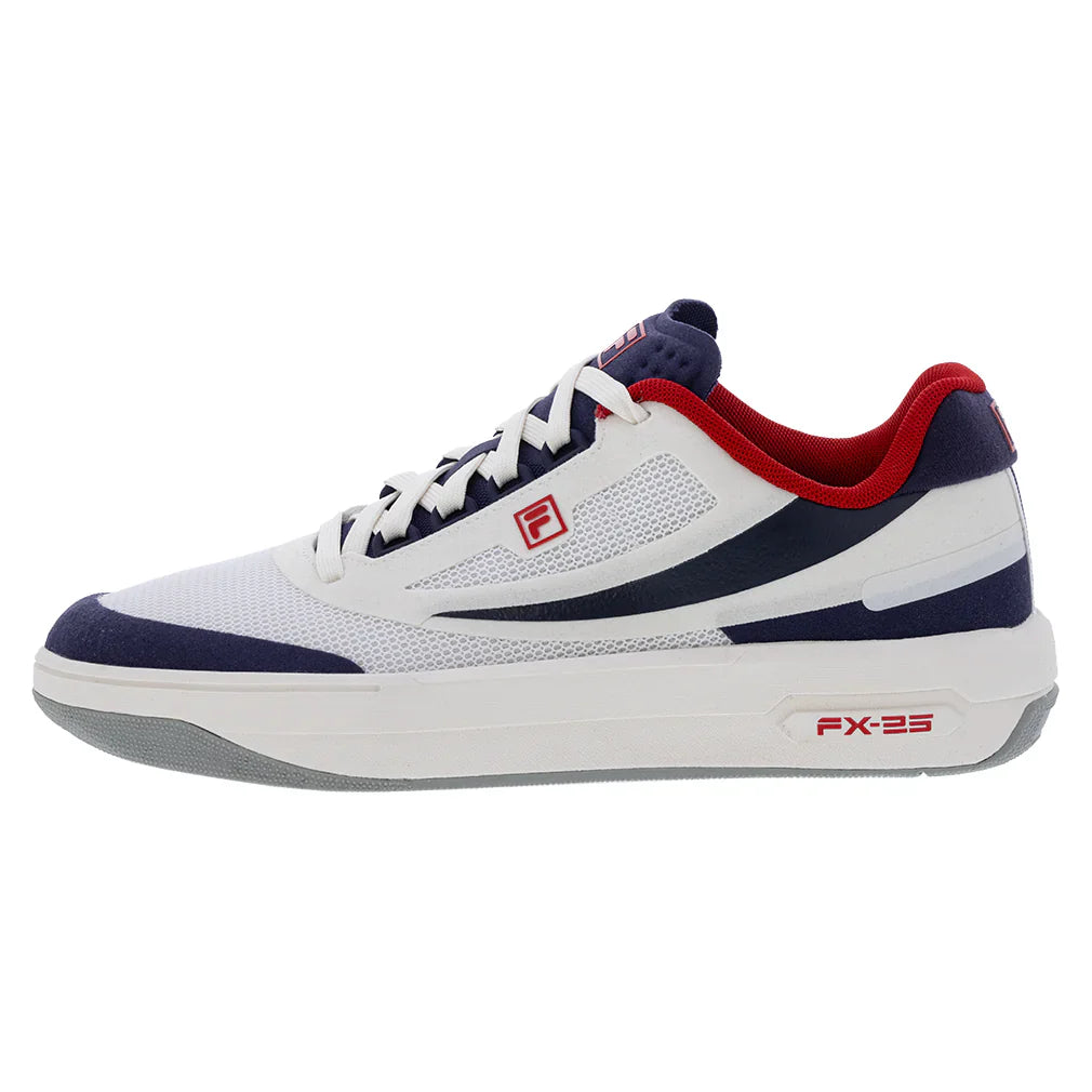 Men`s FX-25 Tennis Shoes White and Navy FILA