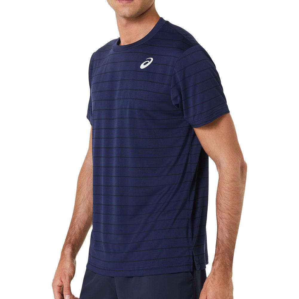 Men`s Court Stripe Short Sleeve Tennis Top ASICS