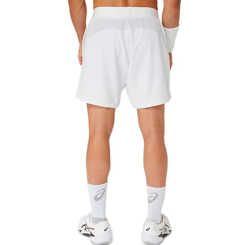 Men's Match 7 Inch Tennis Short Brilliant White Tournament Gear ASICS