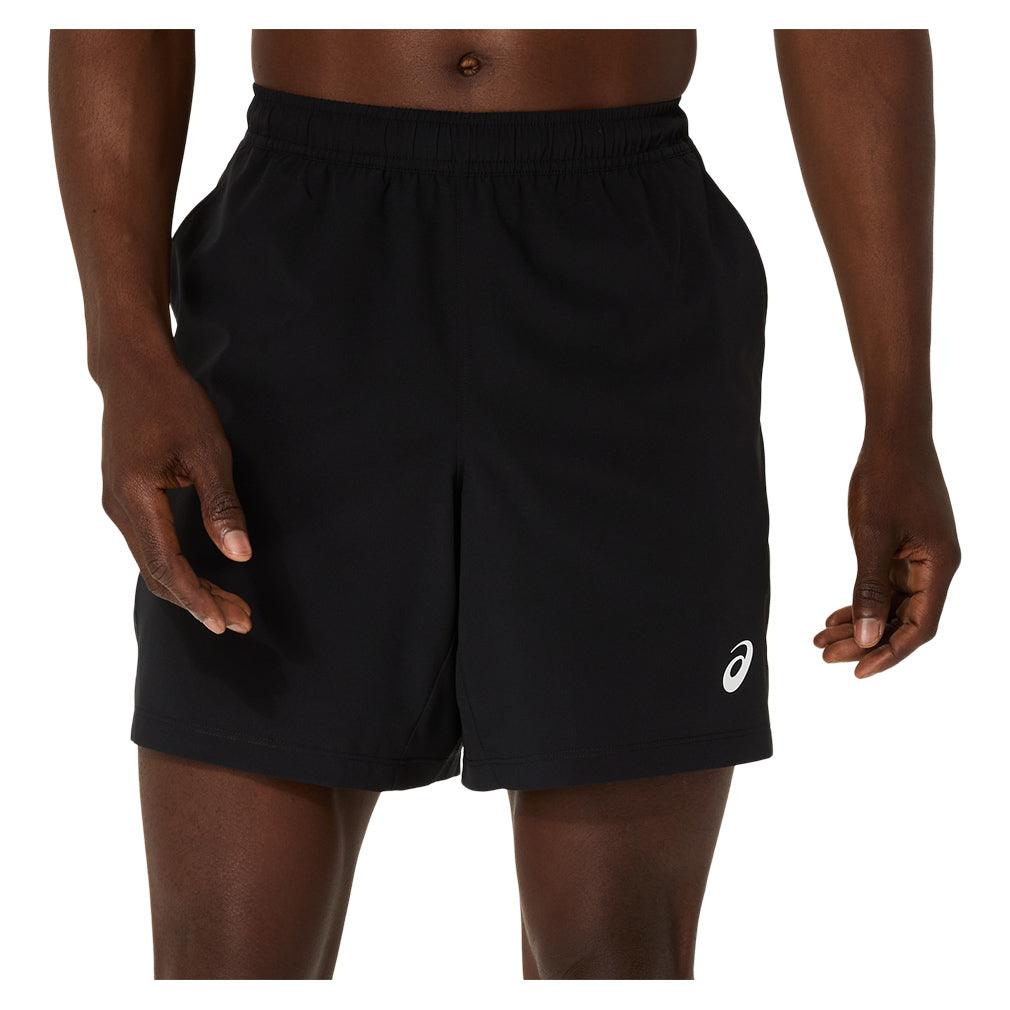 Men`s Court 7 Inch Tennis Short Performance Black MENS APPAREL ASICS S Black