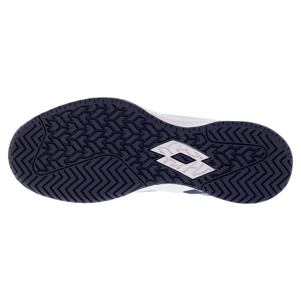 Men`s Mirage 100 Speed Tennis Shoes Blue Ocean and Saffron SHOES LOTTO