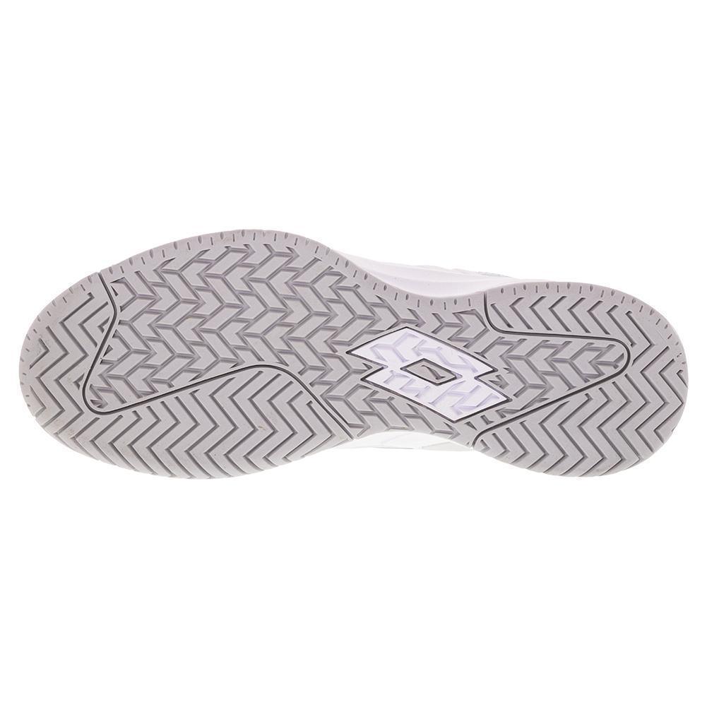 Women`s Mirage 100 Speed Tennis Shoes All White and Silver Metal 2 WOMENS SHOES LOTTO