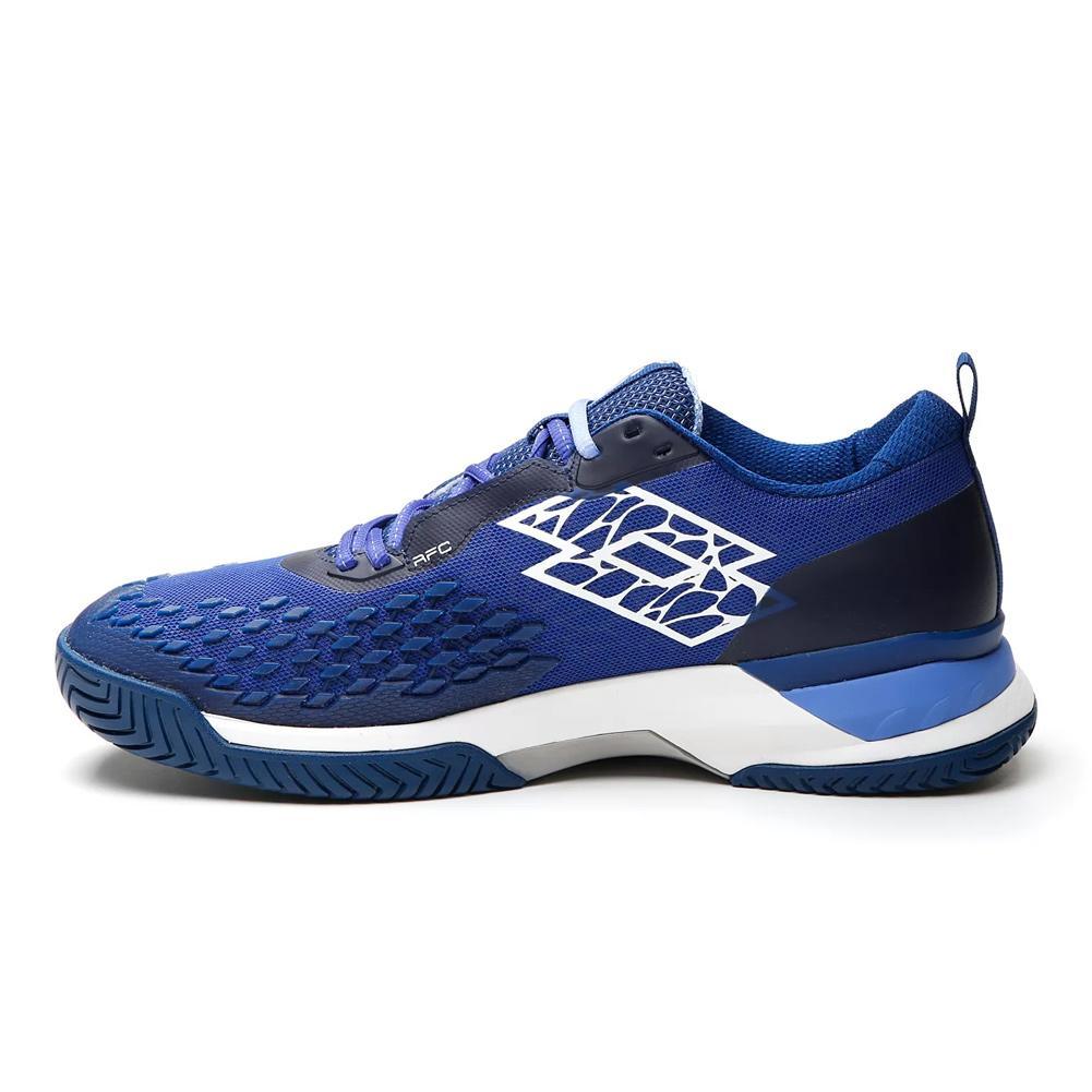 Men`s Raptor HyperPulse 100 Speed Tennis Shoes Royal Gem and All White TOP TENNIS SHOES LOTTO