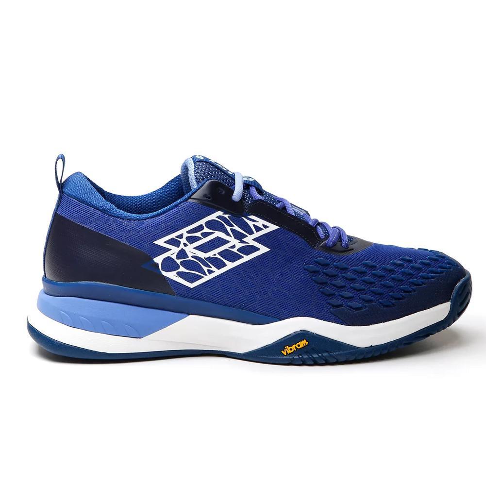 Men`s Raptor HyperPulse 100 Speed Tennis Shoes Royal Gem and All White TOP TENNIS SHOES LOTTO
