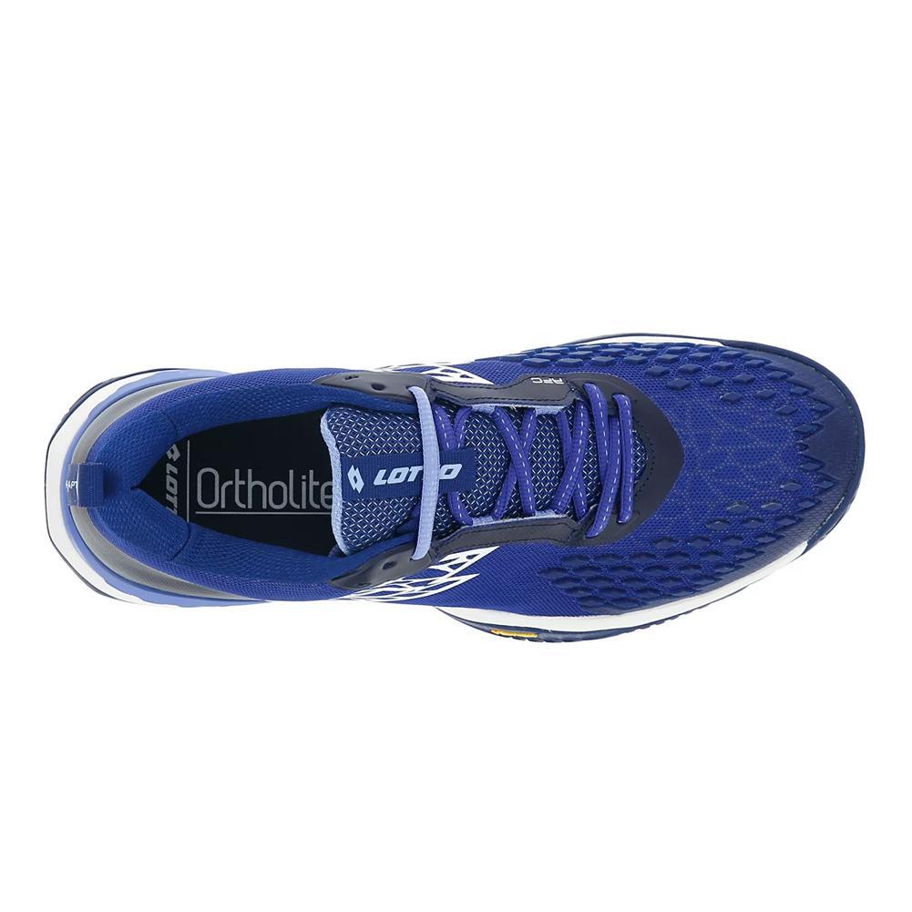 Men`s Raptor HyperPulse 100 Speed Tennis Shoes Royal Gem and All White TOP TENNIS SHOES LOTTO