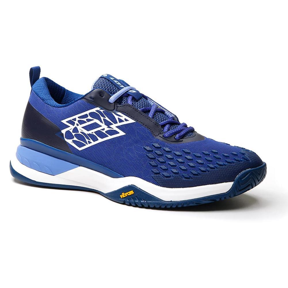 Men`s Raptor HyperPulse 100 Speed Tennis Shoes Royal Gem and All White TOP TENNIS SHOES LOTTO