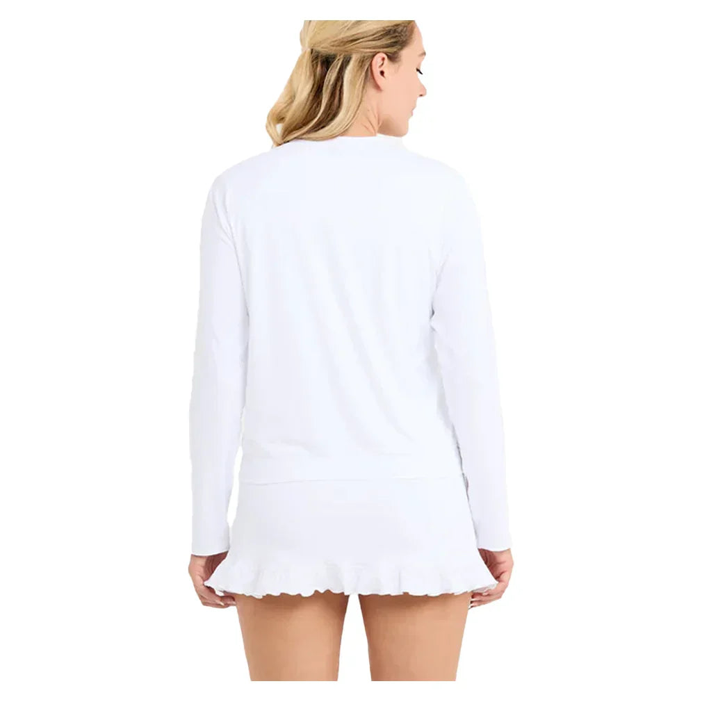 Women`s Tennis Pullover White SOFIBELLA