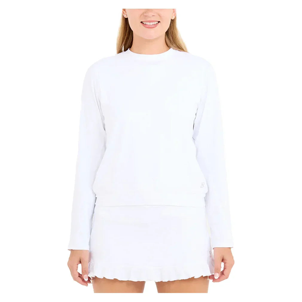Women`s Tennis Pullover White SOFIBELLA White XS