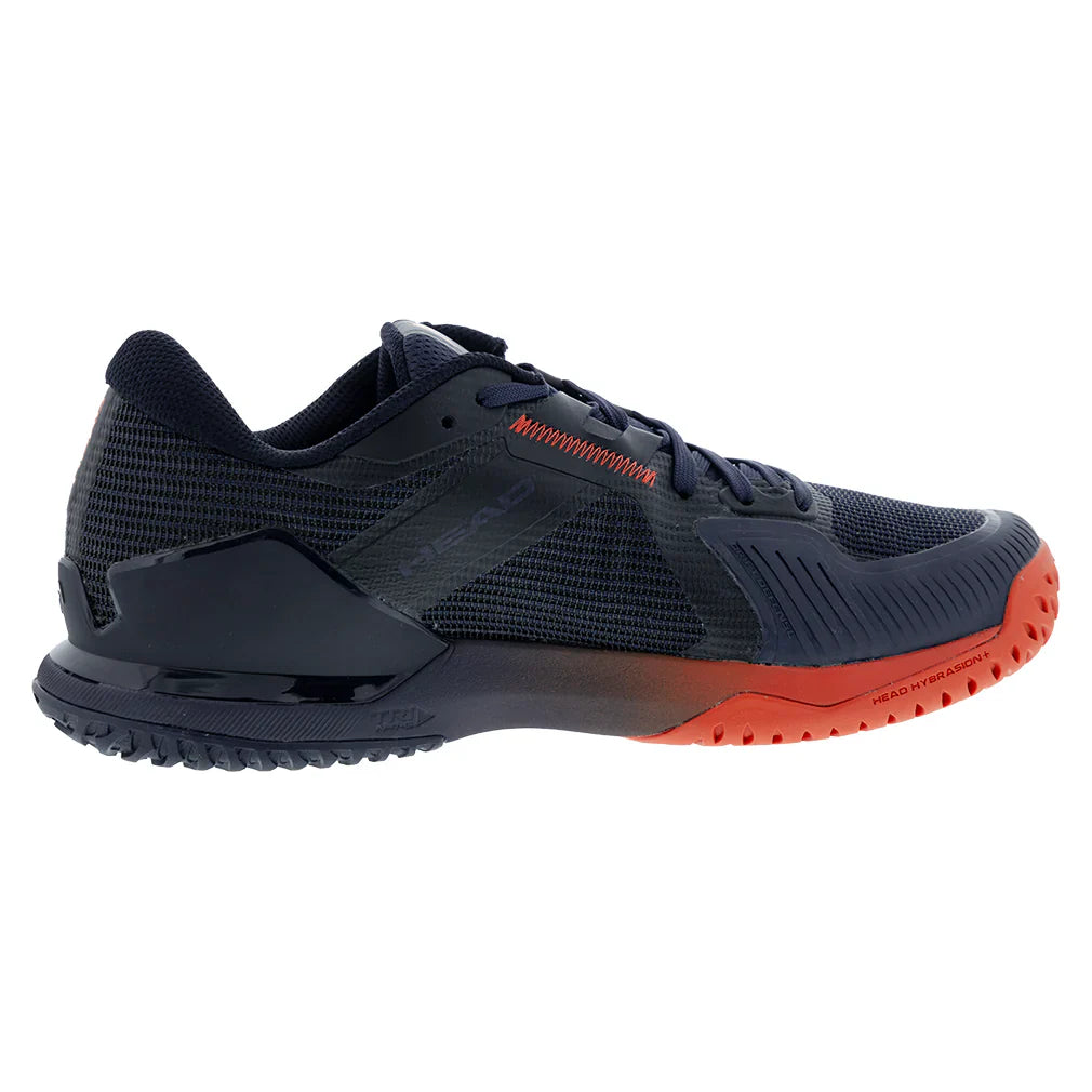 Men`s Sprint Pro 4.0 Wide Tennis Shoes Dark Blue and Red HEAD