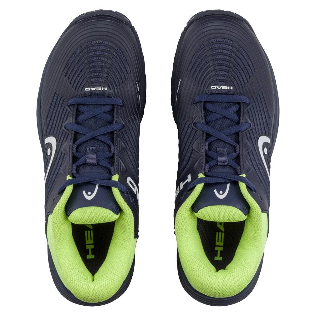 Juniors Revolt Pro 4.5 Clay Tennis Shoes Navy and Lime HEAD